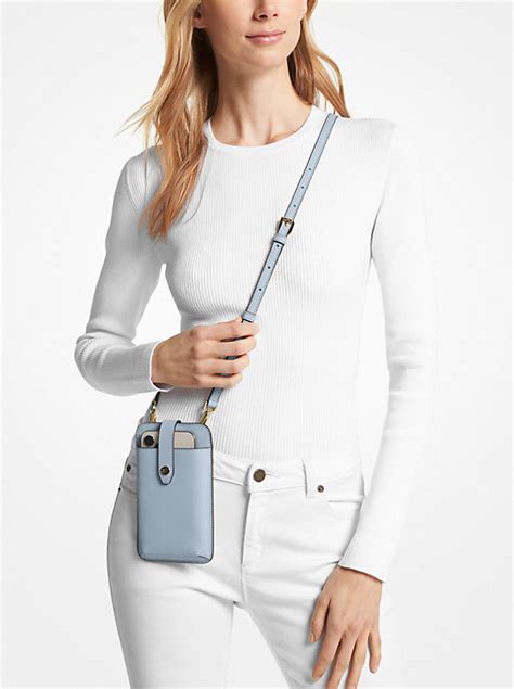 michael michael kors saffiano crossbody-veske for iphone 5|Saffiano Leather 3.